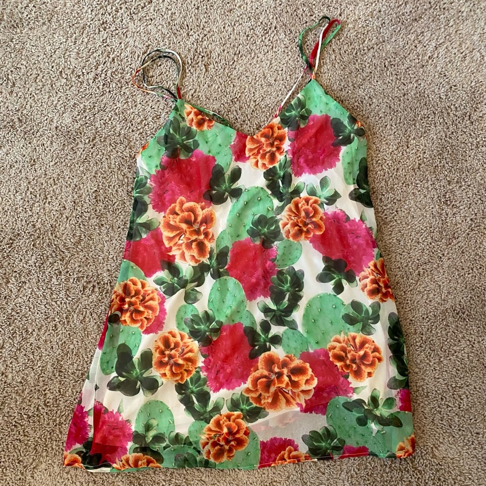 Show Me Your Mumu large criss cross back mini dress!